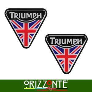 Adesivo 3d resinato triumph compatibile moto auto stickers effetto rilievo r25/1