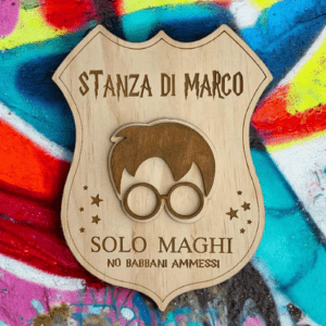 Fuori porta personalizzato con nome tema magia Harry Potter idea regalo - immagine 2