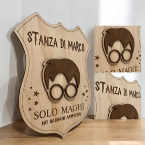 Fuori porta personalizzato con nome tema magia Harry Potter idea regalo - immagine 3