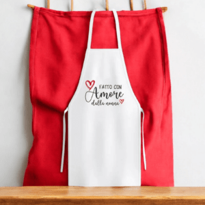 Grembiule personalizzato fatto con amore dalla nonna idea regalo festa dei nonni - immagine 2