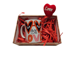 Tazza idea regalo personalizzata two hearts one love