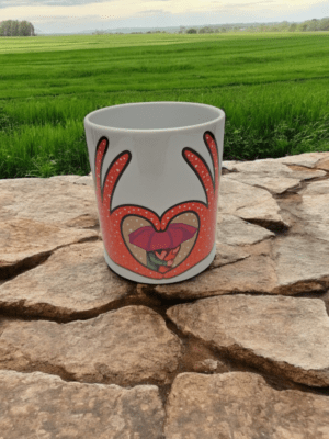 Tazza in ceramica personalizzata con immagine cuore e innamorati - immagine 2