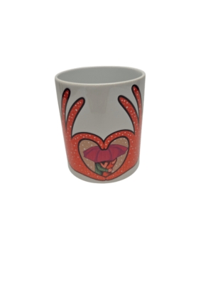 Tazza in ceramica personalizzata con immagine cuore e innamorati