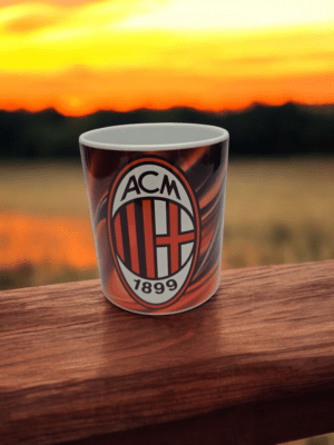 Tazza in ceramica personalizzata squadra calcio milan - immagine 2