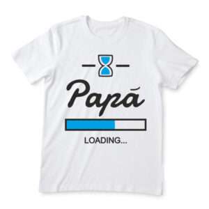 T-Shirt mezza manica personalizzata papà loading idea regalo futuro papà